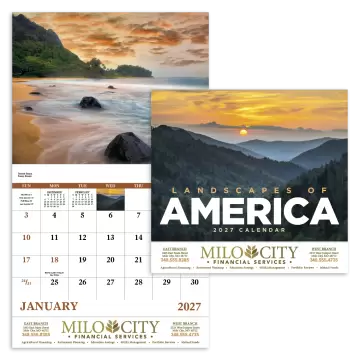 Landscapes of America Wall Calendar - Stapled